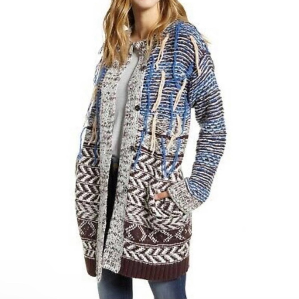 Caslon Blue Knit Jacket